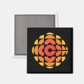 Magnet du logo de la CBC 1974 (Recto/Verso)