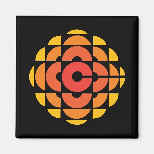 Magnet du logo de la CBC 1974 (Devant)