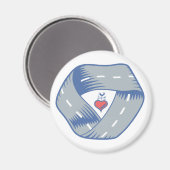 Magnet du logo de la route de la CR ronde (Recto/Verso)