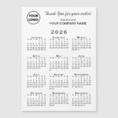 Magnet du logo de l'entreprise Merci 2026 Calendri (Devant)