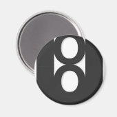 Magnet du logo de sortie de l'unité (Recto/Verso)