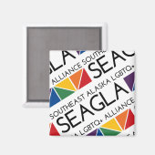 Magnet du logo du Carré SEAGLA (Recto/Verso)