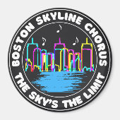 Magnet du logo du choeur Skyline de Boston (Devant)