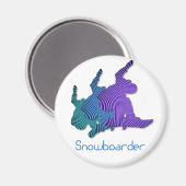 Magnet du logo du snowboard (Recto/Verso)