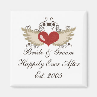 Magnet du Mariage de la mariée sur mesure du coeur