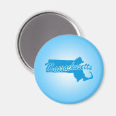Magnet du Massachusetts d'État (Recto/Verso)