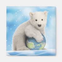 Magnet du monde de l'ours polaire