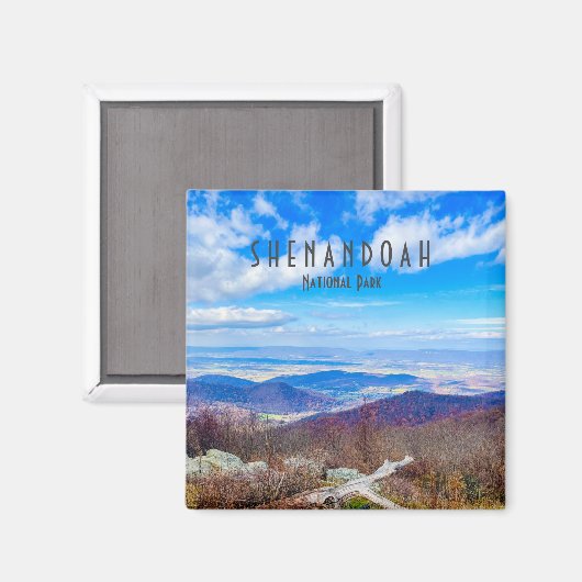 Magnet du parc national de Shenandoah (Recto/Verso)