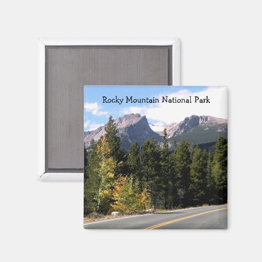 Magnet du parc national des Rocheuses (Recto/Verso)