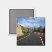Magnet du parc national des Rocheuses (Recto/Verso)