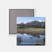 Magnet du parc national des Rocheuses (Recto/Verso)