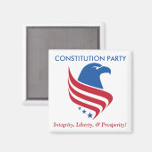 Magnet du parti de la constitution (Recto/Verso)