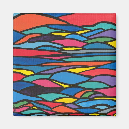 Magnet du paysage occidental (Devant)