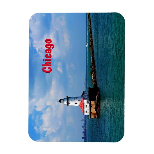 Magnet du phare de Chicago (Vertical)