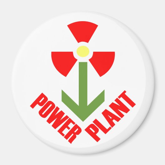 Magnet du Plante d'alimentation (plat) (Devant)