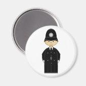 Magnet du policier britannique (Recto/Verso)