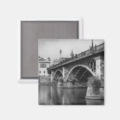 Magnet du pont de Triana : Séville (Recto/Verso)