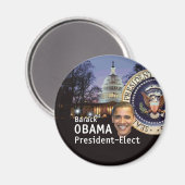 Magnet du président élu (Recto/Verso)