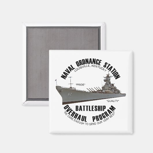 Magnet du programme de révision du navire de guerr (Recto/Verso)