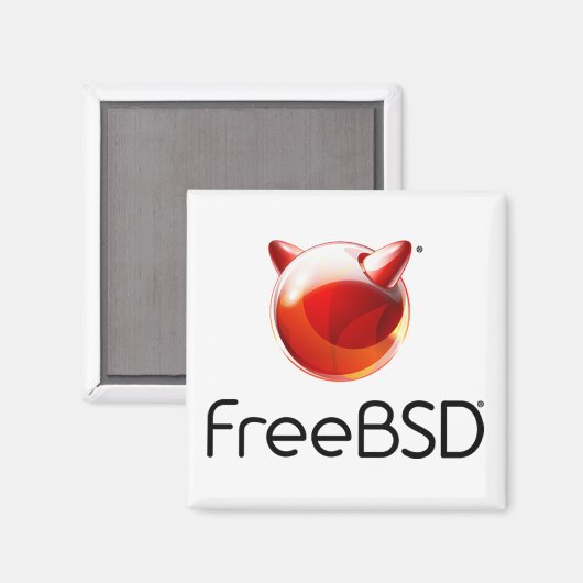 Magnet du projet FreeBSD (Recto/Verso)
