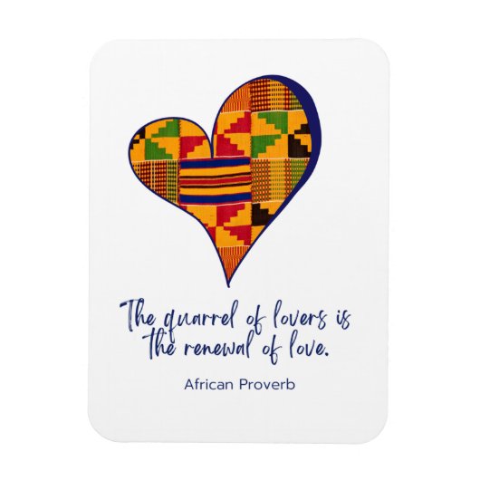 Magnet du proverbe africain (Vertical)