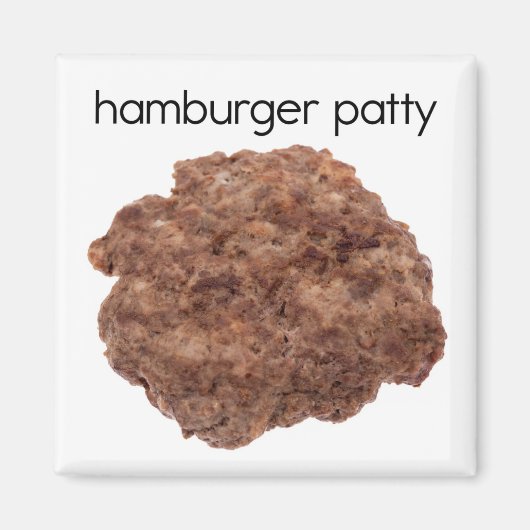 Magnet du réfrigérateur de hamburger Patty (Devant)