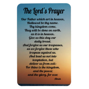 Magnet du réfrigérateur de prière Lord's Prayer