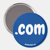 Magnet du réfrigérateur rouge .com (Recto/Verso)