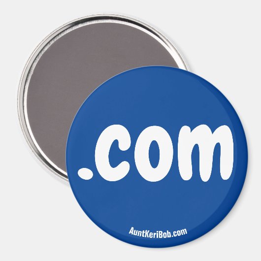 Magnet du réfrigérateur rouge .com (Recto/Verso)