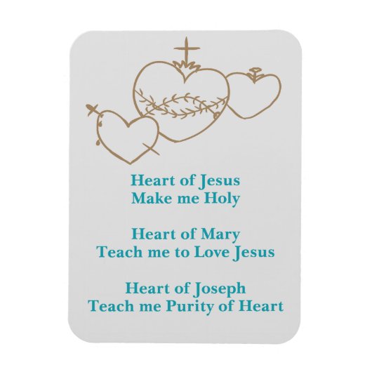 Magnet du Rosaire du Coeur (Vertical)