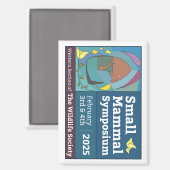 Magnet du symposium des petits mammifères (Recto/Verso)