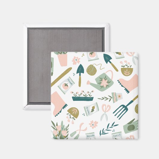 Magnet du temps du jardin (Recto/Verso)