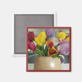 Magnet "Dutch Tulips Bouquet" (Recto/Verso)