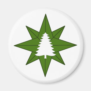 Magnet en bois gris SCA