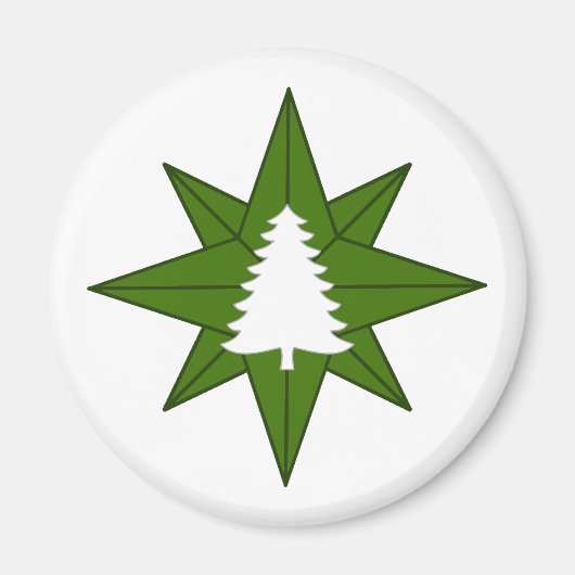 Magnet en bois gris SCA (Devant)