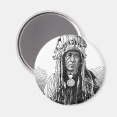 Magnet en chef indien (Recto/Verso)