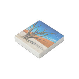 Magnet En Pierre Arbre mort à Deadvlei, Namibie