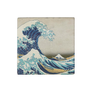Magnet En Pierre Katsushika Hokusai - La Grande vague au large de K