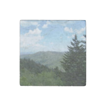 Pierre de marbre déclarative Montagne aimantée