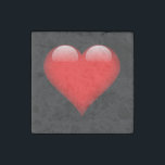 Magnet En Pierre Red Heart Mariage d'amour tendance<br><div class="desc">Vous pouvez facilement changer les polices et les couleurs. Vous pouvez également ajouter votre logo et l'image arrière - plan comme vous le souhaitez.</div>