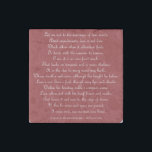 Magnet En Pierre Sonnet 116 Carré de Shakespeare<br><div class="desc">L'ensemble du Sonnet 116 de William Shakespeare en écriture. "Laissez-moi ne pas au mariage des vrais esprits Admettre les obstacles; l'amour n'est pas l'amour Qui change quand il altération trouve, Ou se plie avec le dissolvant pour supprimer. Non, c’est une marque toujours fixe, qui regarde les tempêtes et ne se...</div>