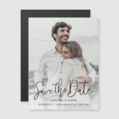 Magnet Enregistrer les dates avec photo et script  (Devant / Derrière)