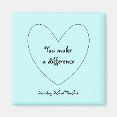 Magnet enseignant dimanche (Devant)