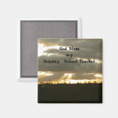 Magnet enseignant dimanche (Recto/Verso)