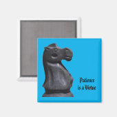 Magnet Expression "Patience is a Virtue". Magneet (Voorkant / Achterkant)
