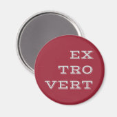 Magnet Extrovert gris (Recto/Verso)