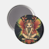 Magnet "Fée de nuit d'automne" (Recto/Verso)