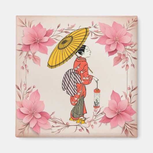 Magnet féminin asiatique (Devant)