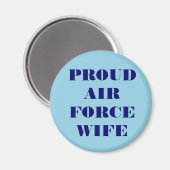 Magnet Fière épouse de la Force aérienne (Recto/Verso)