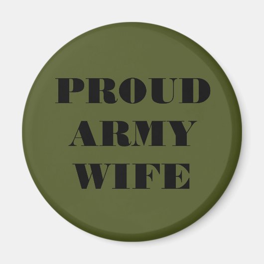 Magnet Fière épouse de l'armée (Devant)